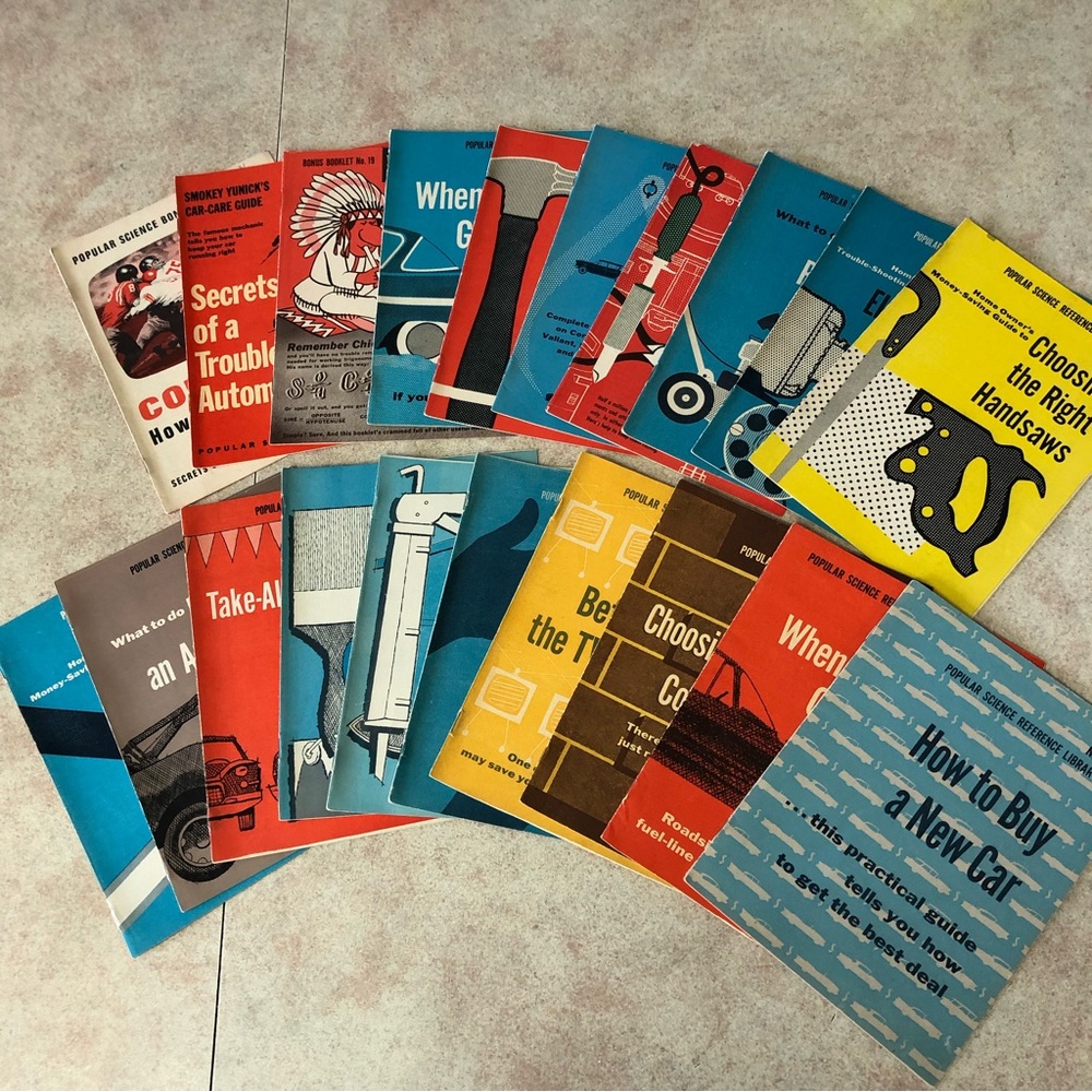 Vintage Popular Science Reference Library Booklets #2-21 Lot of 20
